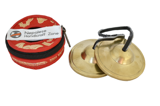 Plain Golden NHZ Tingsha - 2.5 Inch image 0